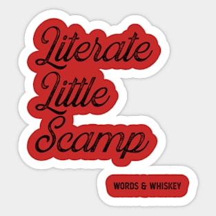 W&W "Literate Little Scamp" Sticker